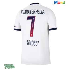 Paris Saint-Germain Khvicha Kvaratskhelia #7 Replika Udebanetrøje 2026-27 Kortærmet